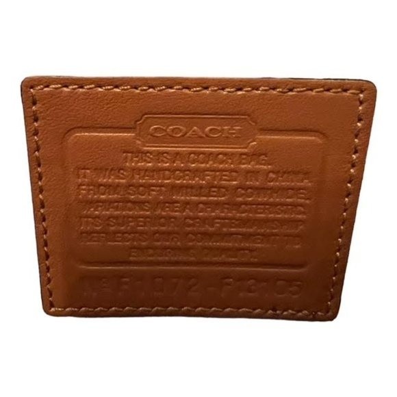 Coach Hampton Soho Satchel Ivory Saddle Leather Buckle Handbag - Picture 9 of 15